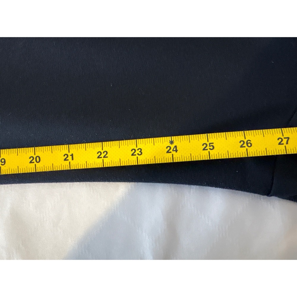 Talbots Navy Blue Tapered Stretch Dress Pants 16P Office-Chic Classic Academia - Picture 6 of 9